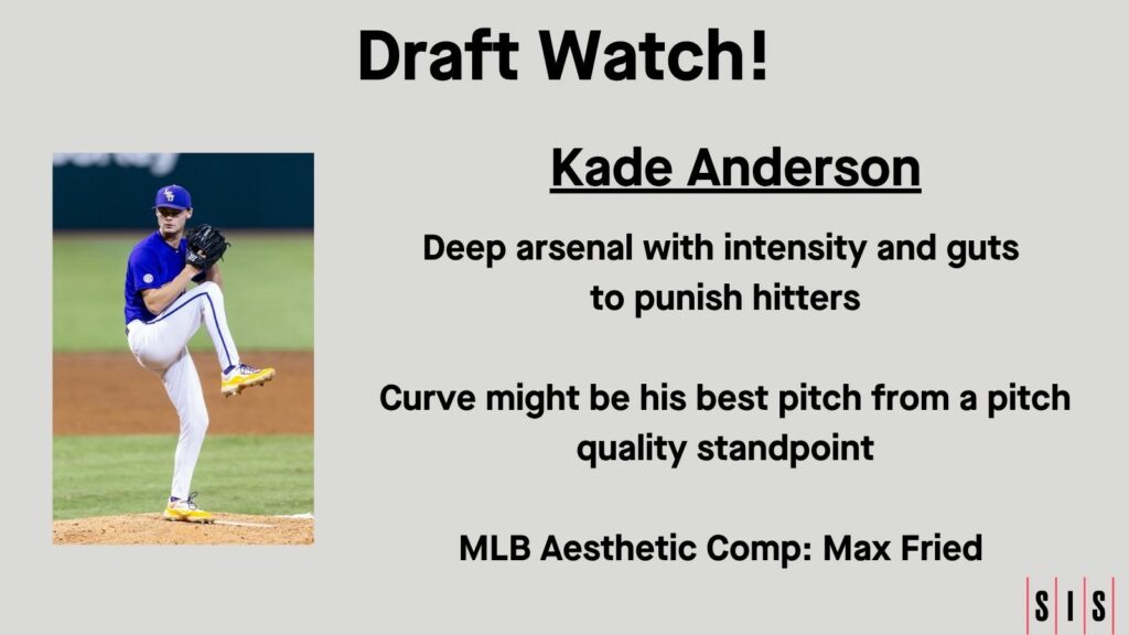 2025 MLB Draft Scouting Report: Kade Anderson